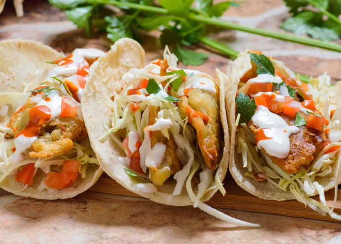 Tacos de pescado estilo Ensenada