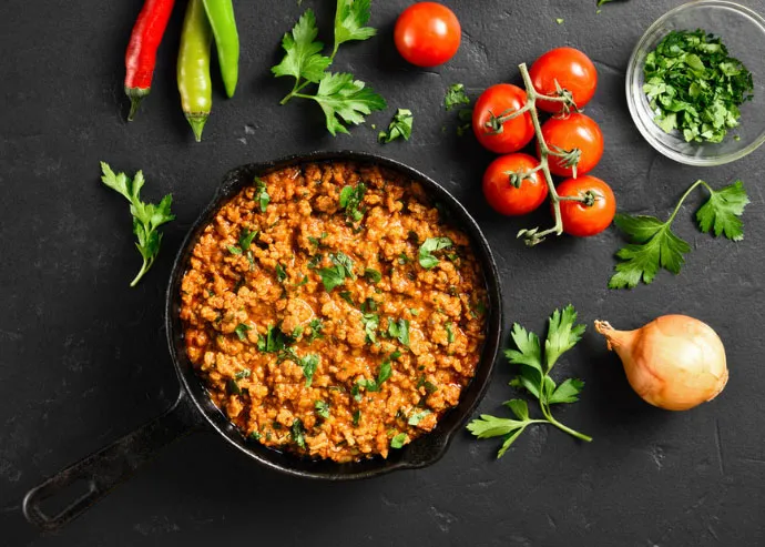 Picadillo de carne molida