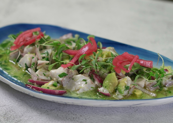 Ceviche de corvina