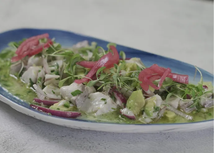 Ceviche de corvina